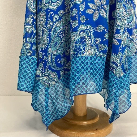 Speechless | Blue Sun Dress size 16 paisley print - Picture 4 of 13